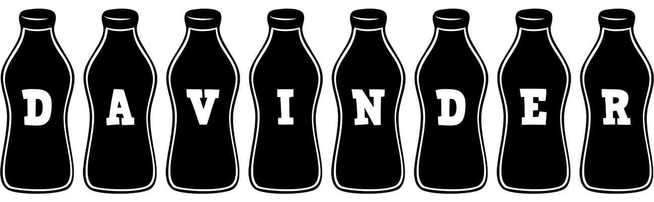 Davinder bottle logo