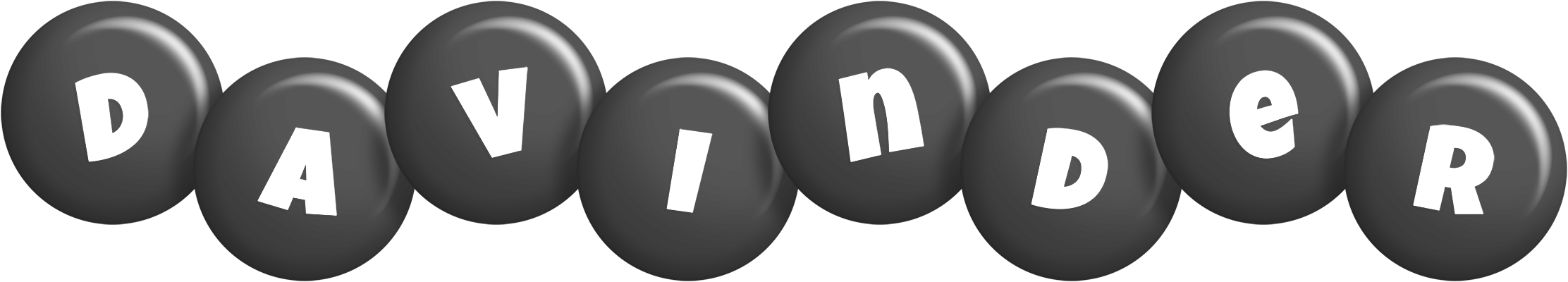 Davinder candy-black logo