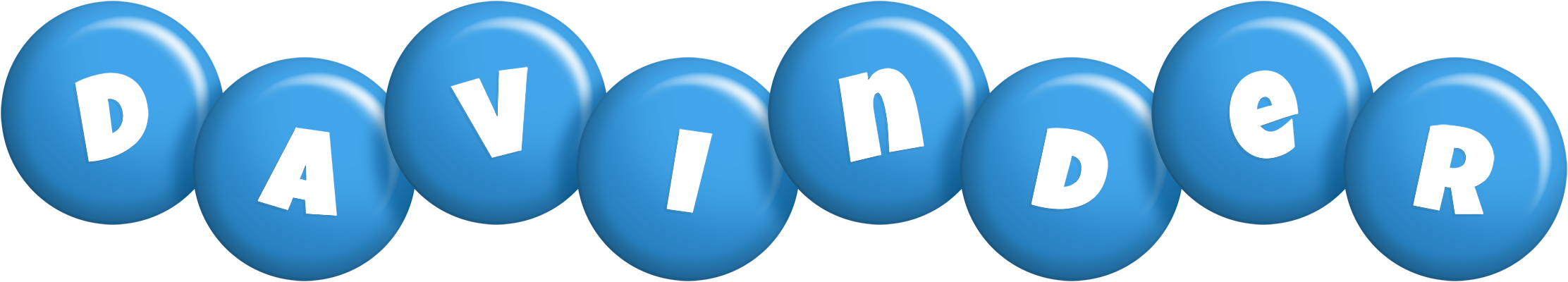 Davinder candy-blue logo
