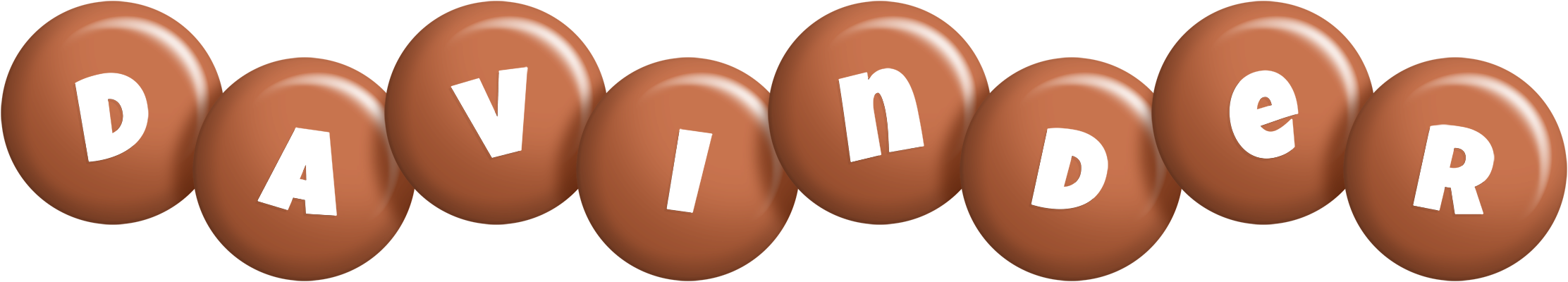 Davinder candy-brown logo