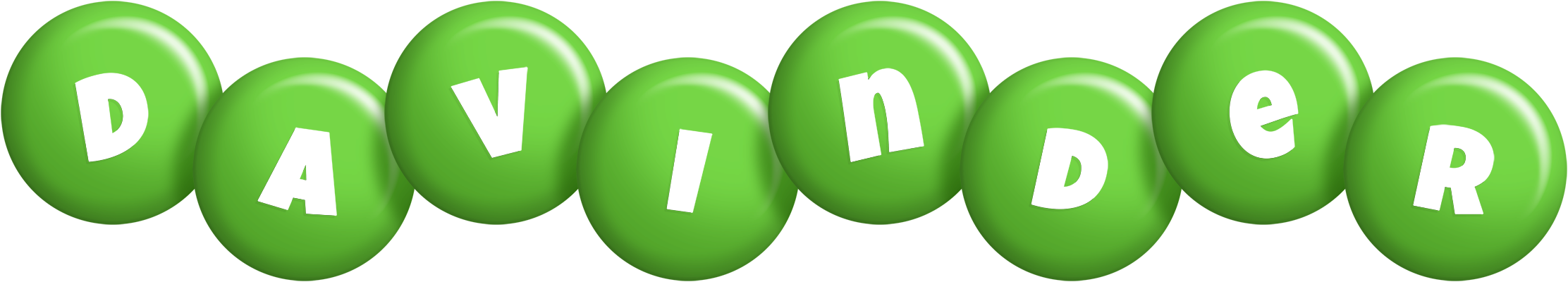 Davinder candy-green logo