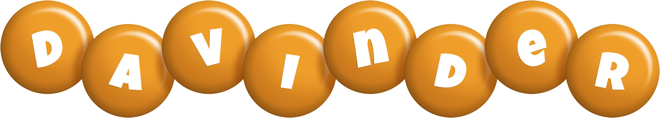 Davinder candy-orange logo