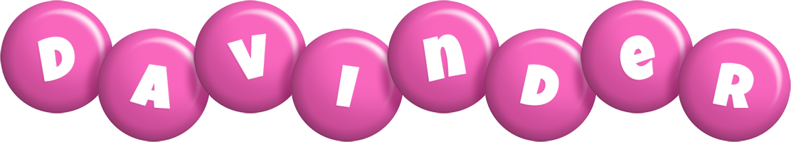 Davinder candy-pink logo