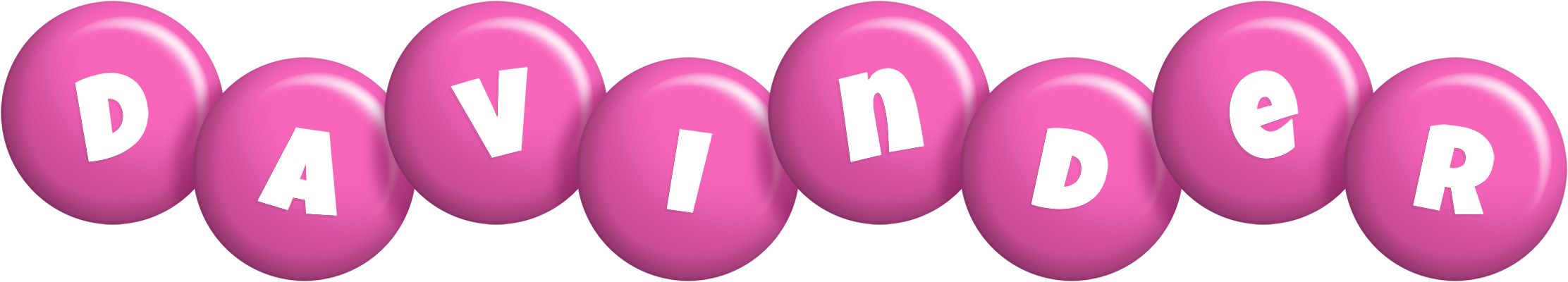 Davinder candy-pink logo