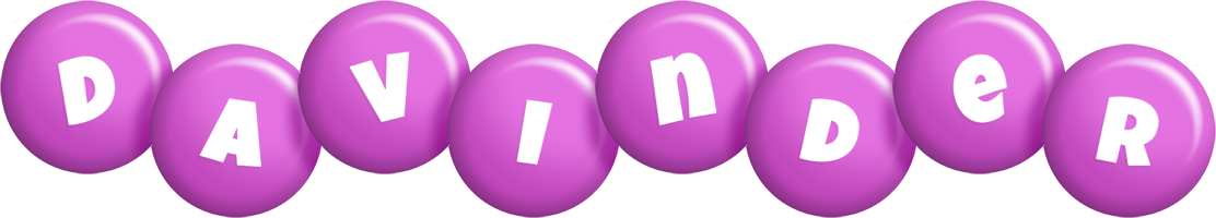 Davinder candy-purple logo