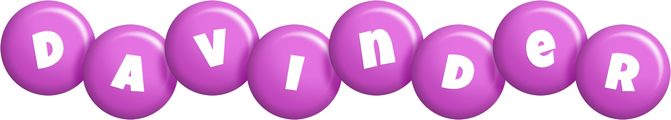 Davinder candy-purple logo