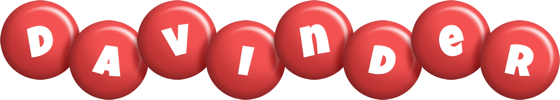 Davinder candy-red logo
