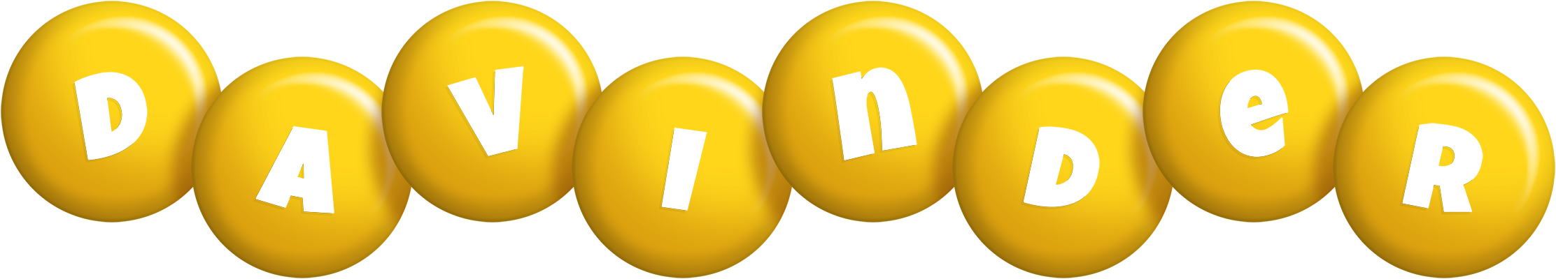 Davinder candy-yellow logo