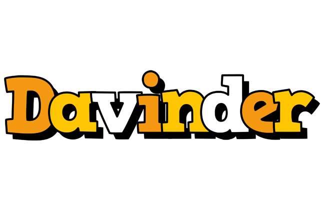 Davinder cartoon logo