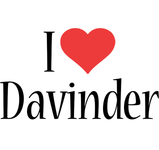 Davinder i-love logo