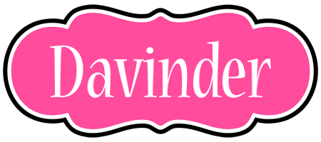 Davinder invitation logo