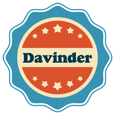 Davinder labels logo