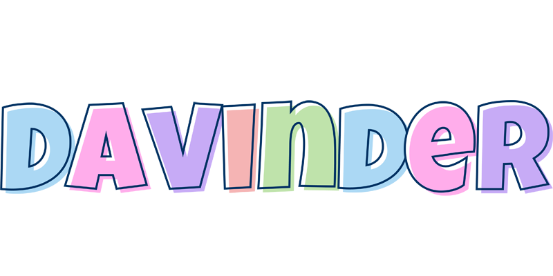 Davinder pastel logo