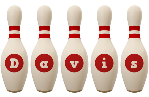 Davis bowling-pin logo