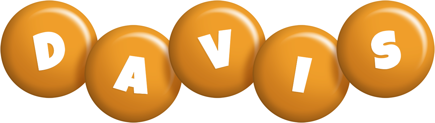 Davis candy-orange logo