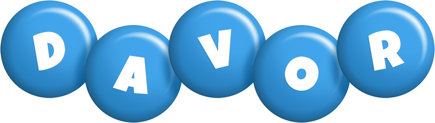Davor candy-blue logo