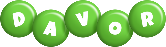 Davor candy-green logo