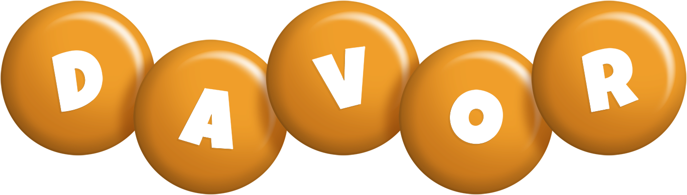 Davor candy-orange logo