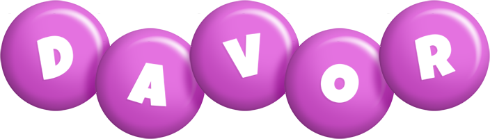 Davor candy-purple logo