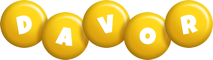 Davor candy-yellow logo