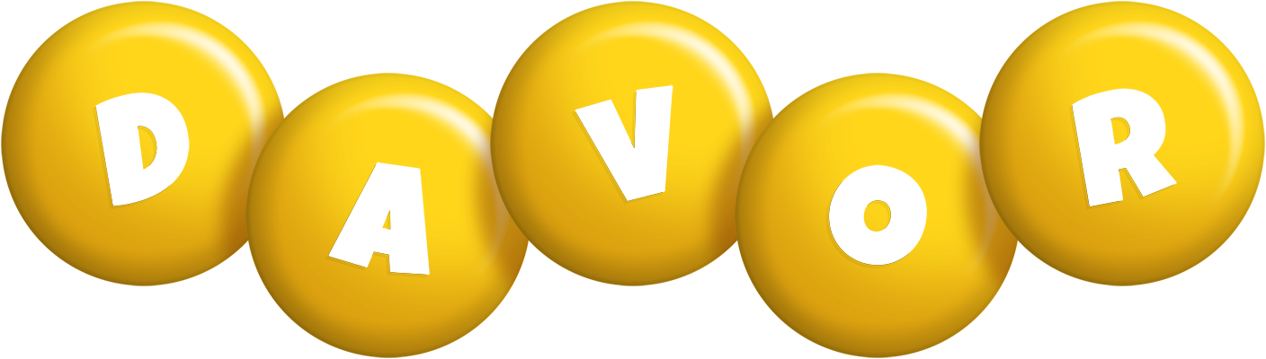 Davor candy-yellow logo