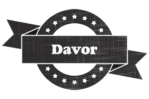 Davor grunge logo