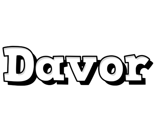 Davor snowing logo