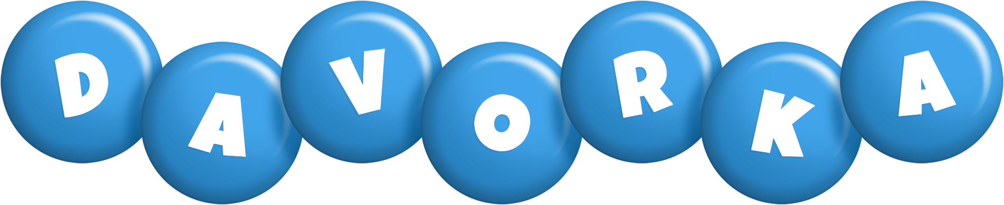 Davorka candy-blue logo