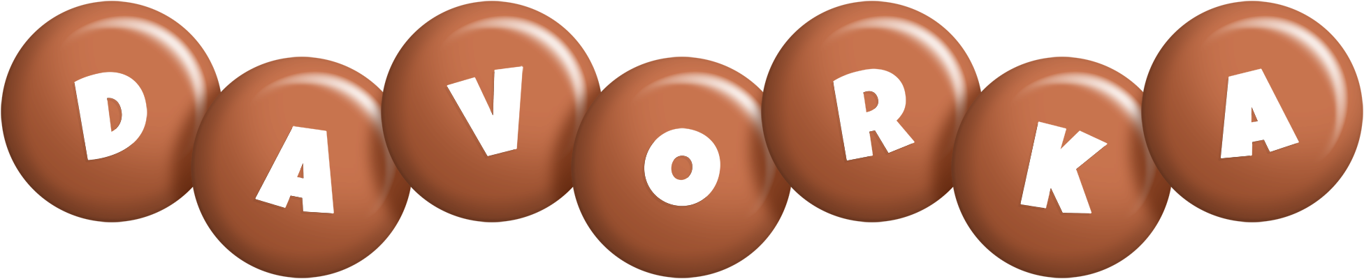 Davorka candy-brown logo