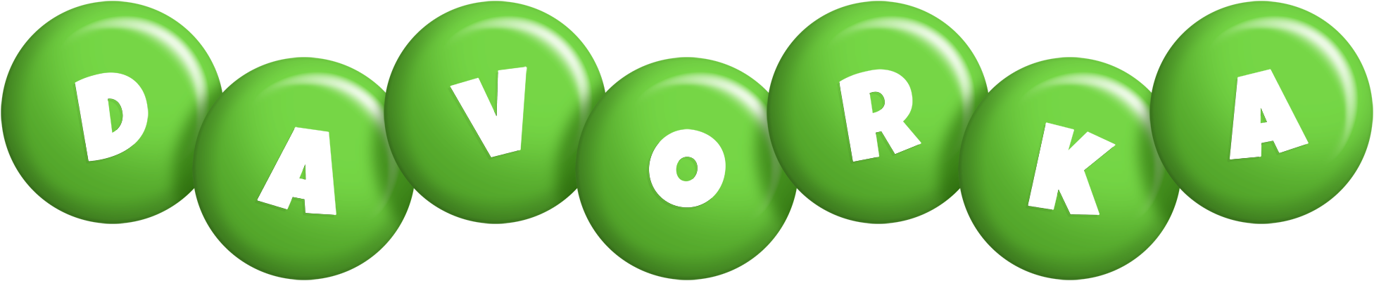 Davorka candy-green logo