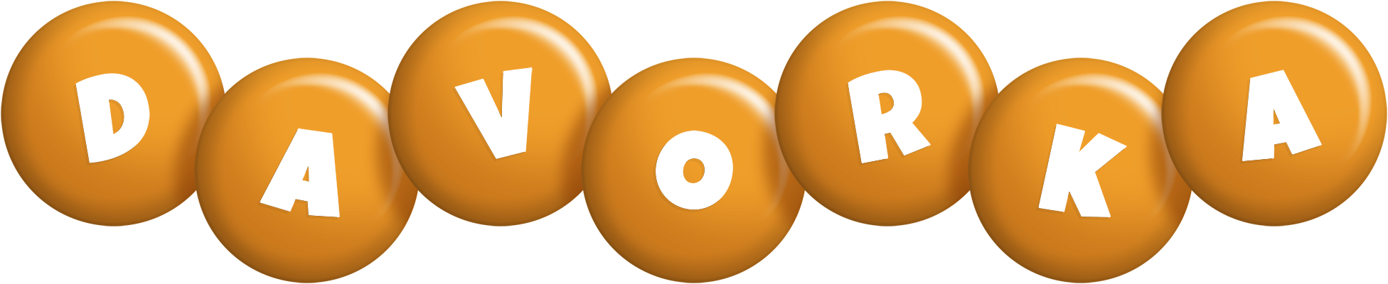 Davorka candy-orange logo
