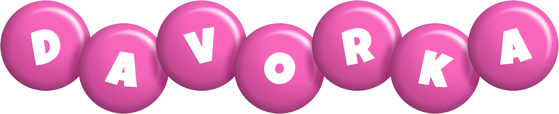 Davorka candy-pink logo