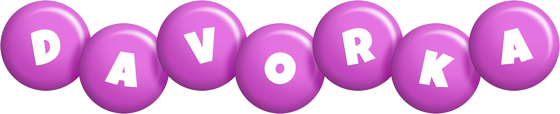 Davorka candy-purple logo