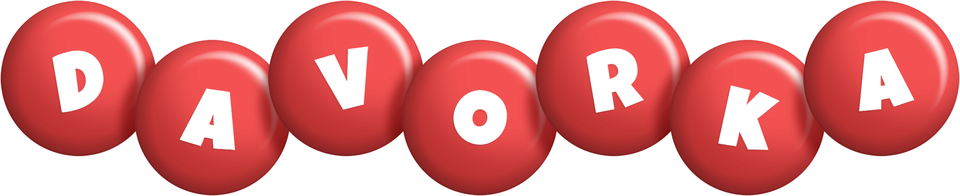Davorka candy-red logo