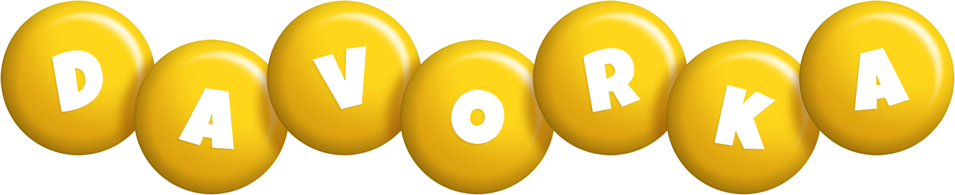 Davorka candy-yellow logo