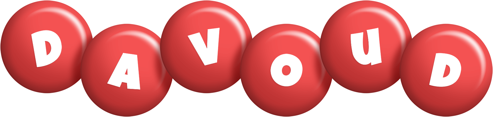 Davoud candy-red logo