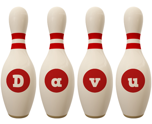 Davu bowling-pin logo