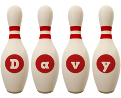 Davy bowling-pin logo