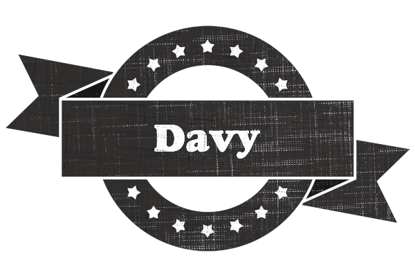 Davy grunge logo
