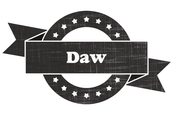 Daw grunge logo