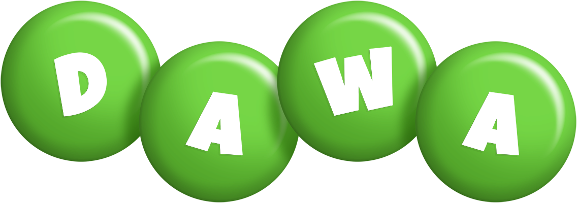 Dawa candy-green logo