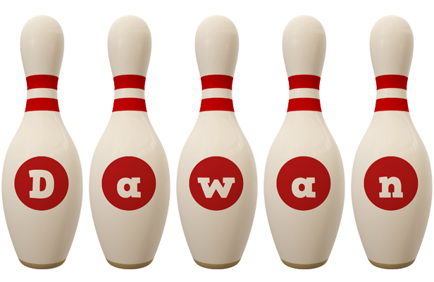 Dawan bowling-pin logo