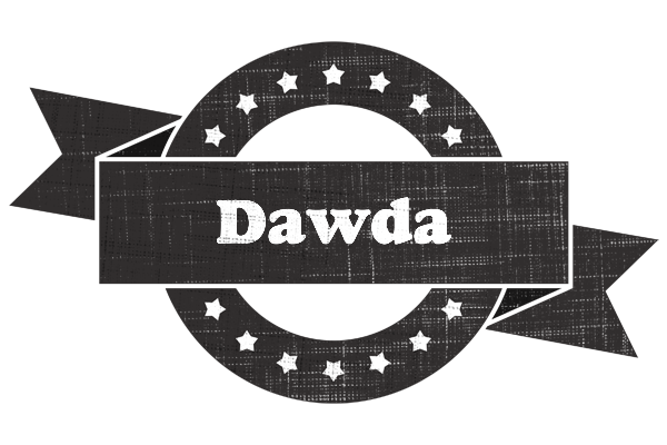 Dawda grunge logo