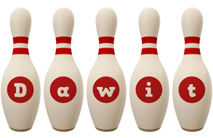 Dawit bowling-pin logo