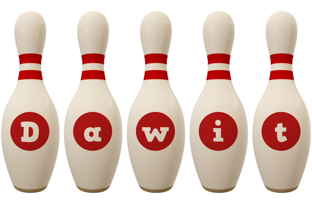 Dawit bowling-pin logo