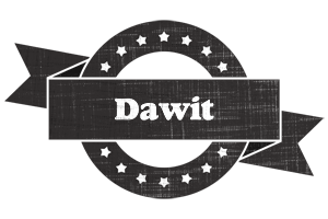Dawit grunge logo