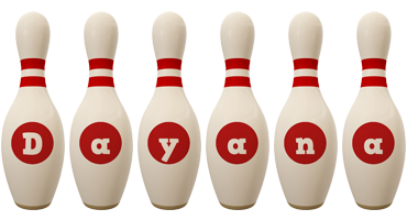 Dayana bowling-pin logo