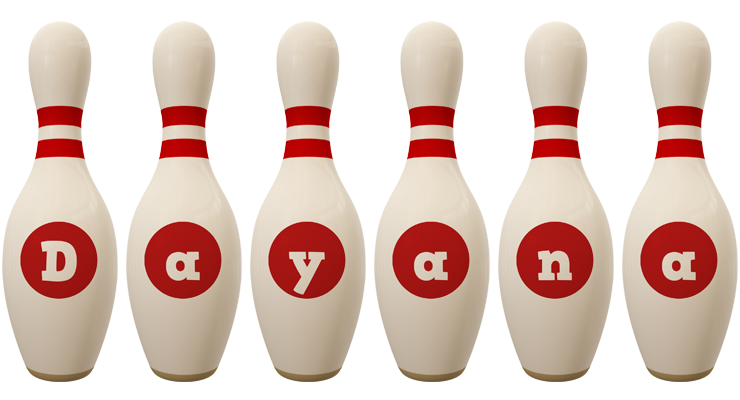 Dayana bowling-pin logo