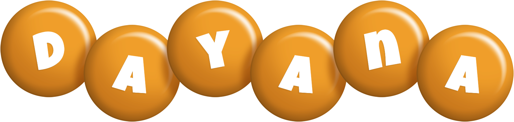 Dayana candy-orange logo
