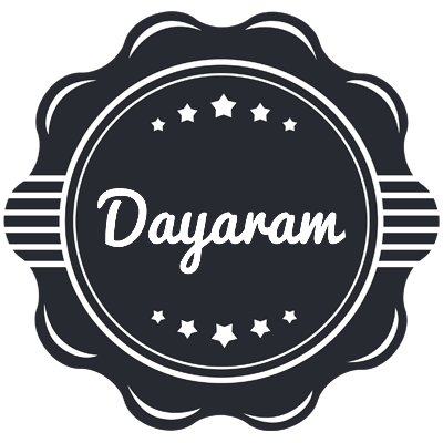 Dayaram badge logo